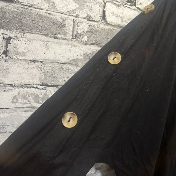 EUC Kim & Cami Women's 3/4 Sleeve Black Blouse Size 3X - Picture 4 of 12